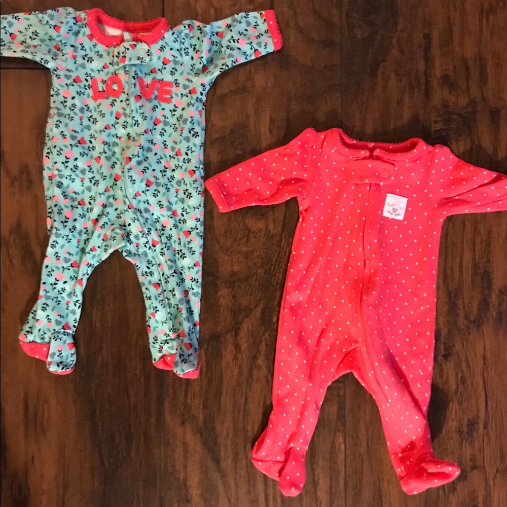 She is Loved Preemie Footie set